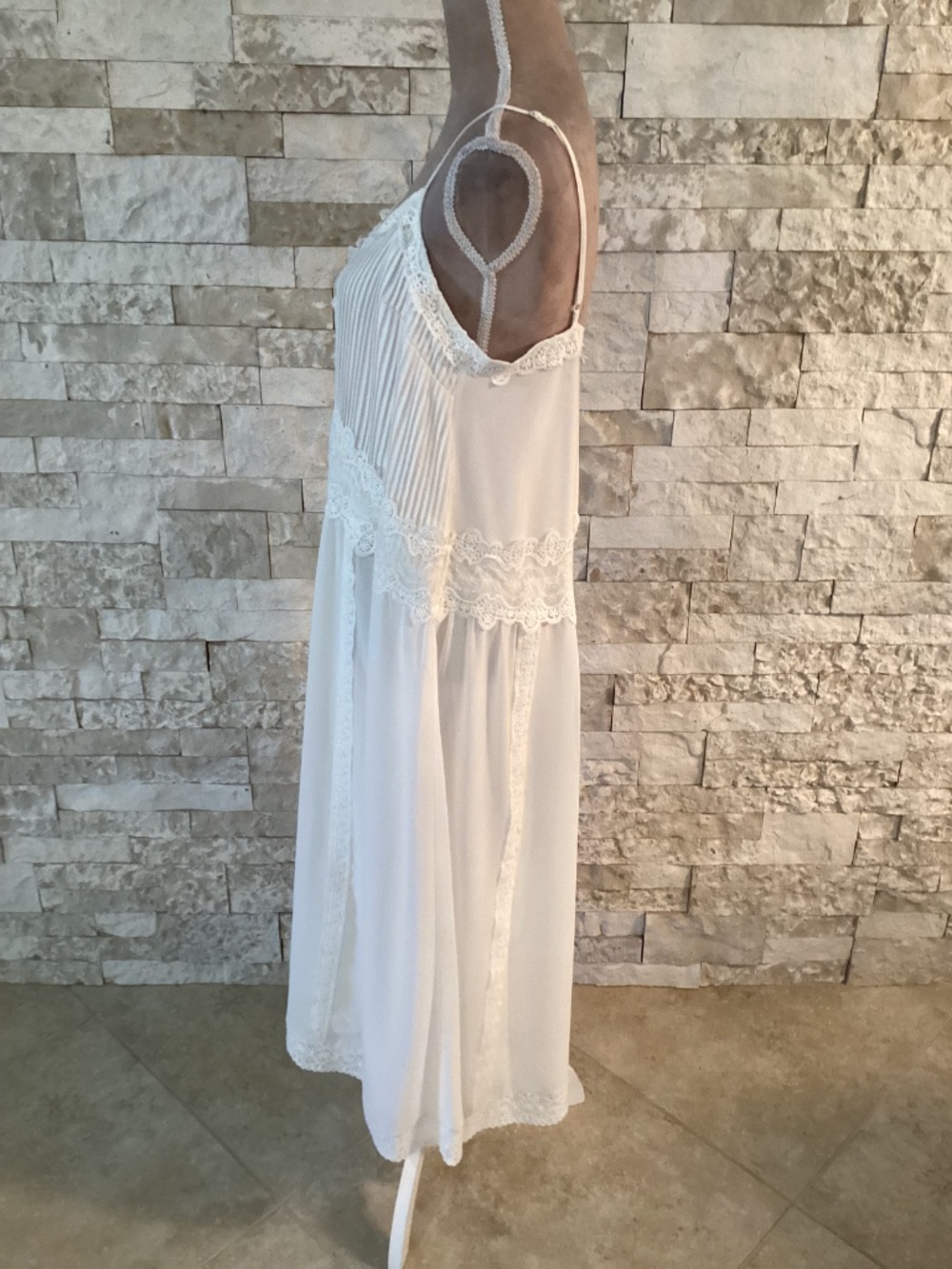 Caroline Constas white lace maxi slip dress (NWT) - Picture 8 of 16